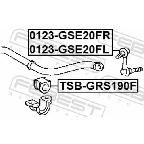 Tyč/Vzpera stabilizátora 0123-GSE20FR /FEBEST/ - obr. 1