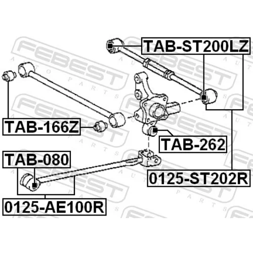 Rameno zavesenia kolies 0125-ST202R /FEBEST/ - obr. 1