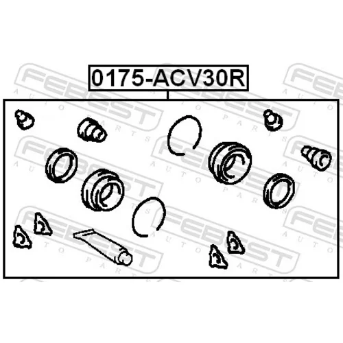 Opravná sada brzdového strmeňa 0175-ACV30R /FEBEST/ - obr. 1