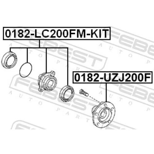 Náboj kolesa 0182-UZJ200F /FEBEST/ - obr. 1