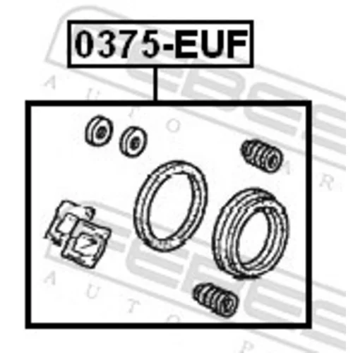 Opravná sada brzdového strmeňa 0375-EUF /FEBEST/ - obr. 1