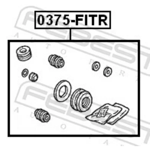 Opravná sada brzdového strmeňa 0375-FITR /FEBEST/ - obr. 1