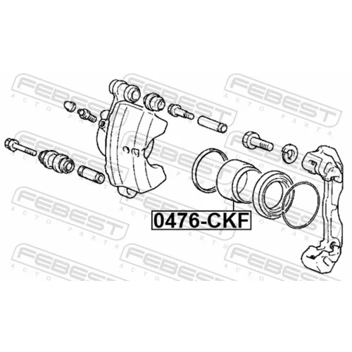 Piest brzdového strmeňa 0476-CKF /FEBEST/ - obr. 1