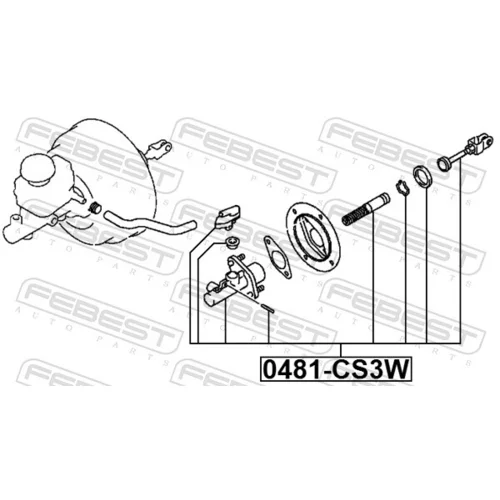 Hlavný spojkový valec 0481-CS3W /FEBEST/ - obr. 1