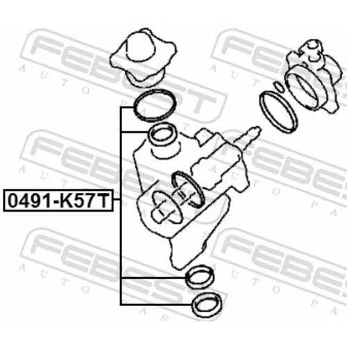 Sada na opravu prevodovky riadenia 0491-K57T /FEBEST/ - obr. 1