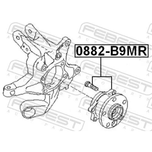 Náboj kolesa 0882-B9MR /FEBEST/ - obr. 1