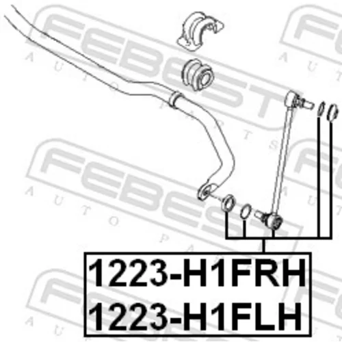 Tyč/Vzpera stabilizátora 1223-H1FLH /FEBEST/ - obr. 1