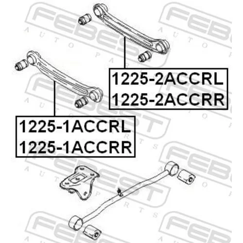 Rameno zavesenia kolies 1225-2ACCRL /FEBEST/ - obr. 1