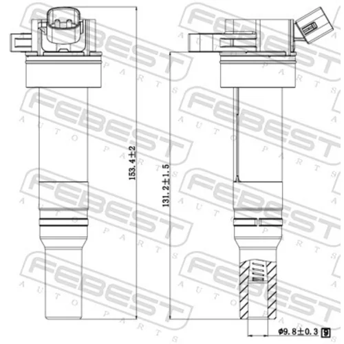 Zapaľovacia cievka 12640-006 /FEBEST/ - obr. 1