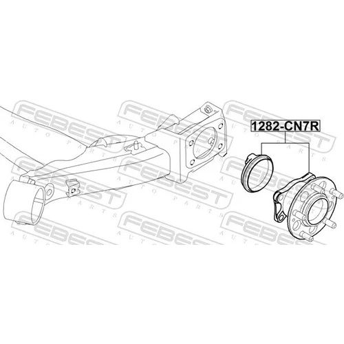 Náboj kolesa 1282-CN7R /FEBEST/ - obr. 1