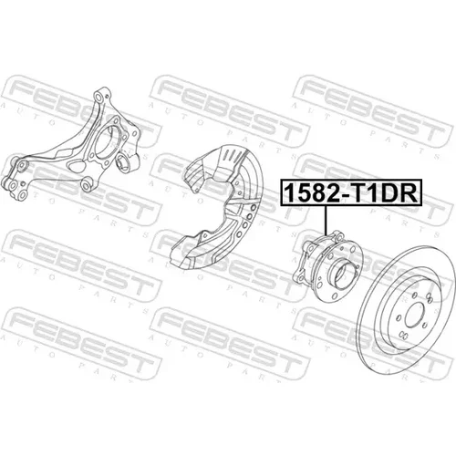 Náboj kolesa 1582-T1DR /FEBEST/ - obr. 1