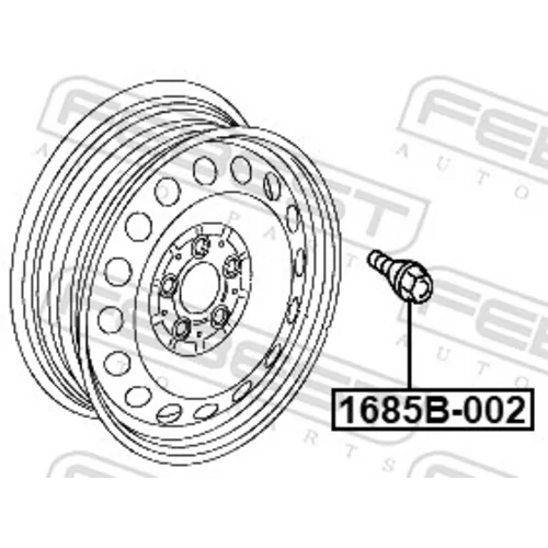 Čap kolesa 1685B-002 /FEBEST/ - obr. 1