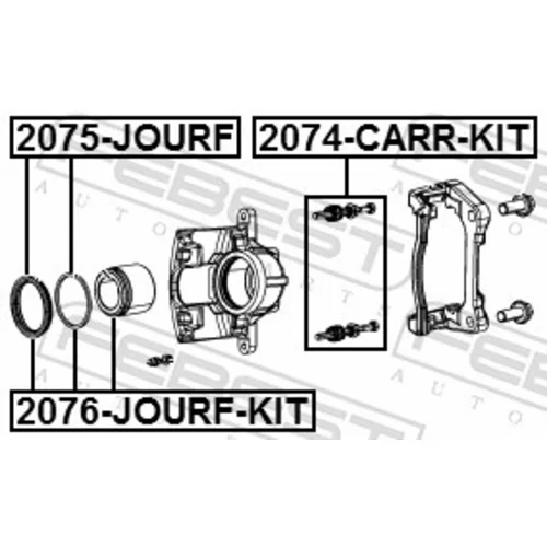 Opravná sada brzdového strmeňa 2076-JOURF-KIT /FEBEST/ - obr. 1