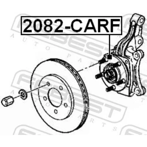 Náboj kolesa 2082-CARF /FEBEST/ - obr. 1