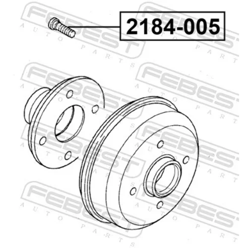 Čap kolesa 2184-005 /FEBEST/ - obr. 1