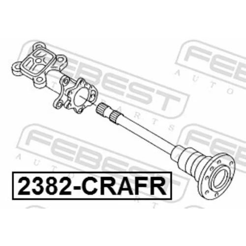 Náboj kolesa 2382-CRAFR /FEBEST/ - obr. 1