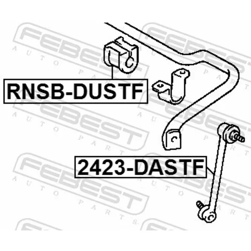Tyč/Vzpera stabilizátora 2423-DASTF /FEBEST/ - obr. 1