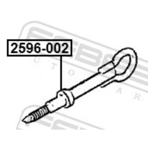 Vlečný hák 2596-002 /FEBEST/ - obr. 1