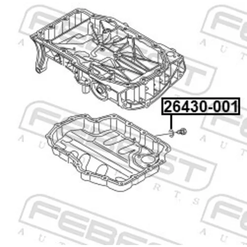 Tesnenie olejovej vane 26430-001 /FEBEST/ - obr. 1