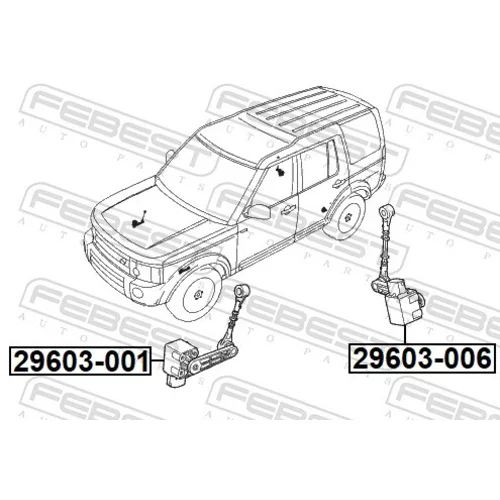 Snímač, regulácia sklonu svetiel 29603-001 /FEBEST/ - obr. 1