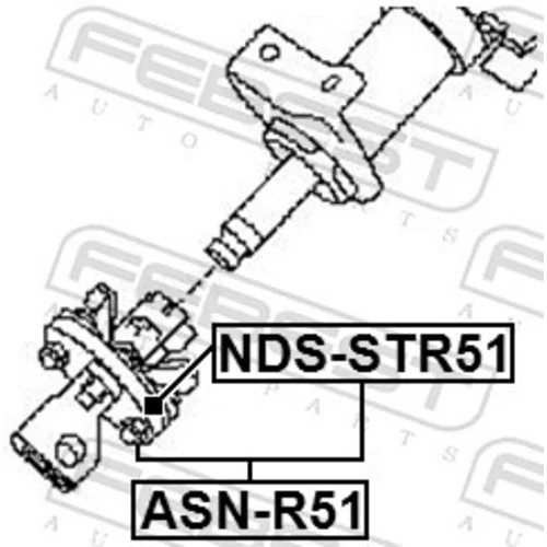 Hriadeľ riadenia ASN-R51 /FEBEST/ - obr. 1