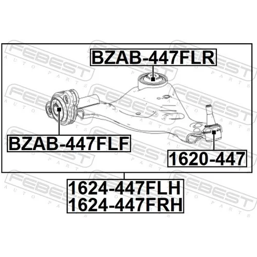 Uloženie riadenia BZAB-447FLR /FEBEST/ - obr. 1