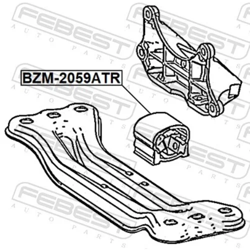 Uloženie automatickej prevodovky BZM-2059ATR /FEBEST/ - obr. 1