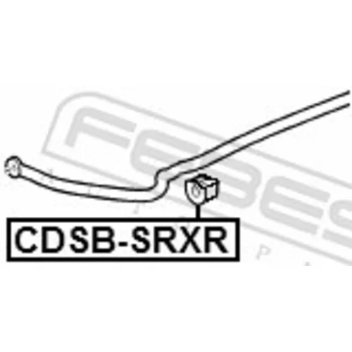 Uloženie priečneho stabilizátora CDSB-SRXR /FEBEST/ - obr. 1