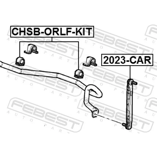 Opravná sada uloženia stabilizátora CHSB-ORLF-KIT /FEBEST/ - obr. 1