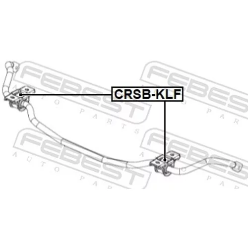 Uloženie priečneho stabilizátora CRSB-KLF /FEBEST/ - obr. 1