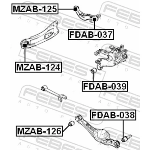 Uloženie riadenia FDAB-039 /FEBEST/ - obr. 1