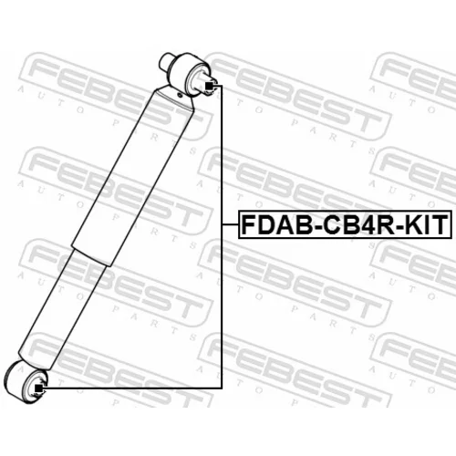 Montážna sada, Tlmič pérovania FDAB-CB4R-KIT /FEBEST/ - obr. 1