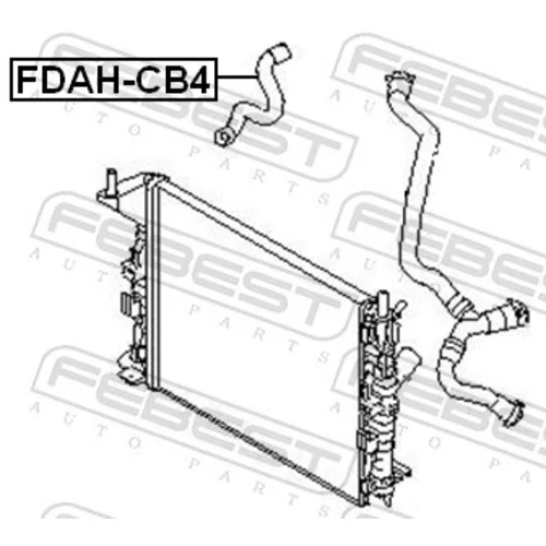 Potrubie chladiacej kvapaliny FDAH-CB4 /FEBEST/ - obr. 1
