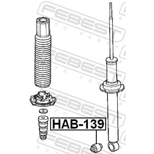 Puzdro, tlmič HAB-139 /FEBEST/ - obr. 1