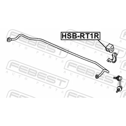 Uloženie priečneho stabilizátora HSB-RT1R /FEBEST/ - obr. 1