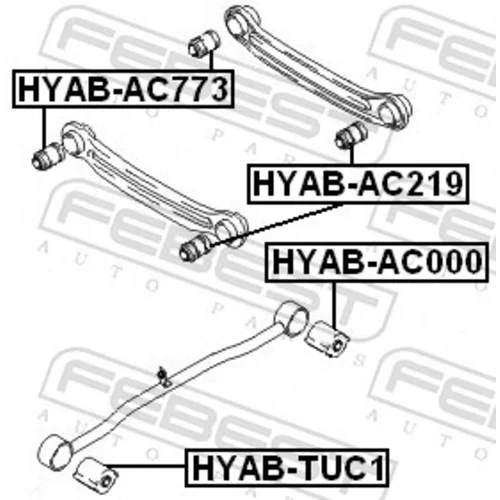 Uloženie riadenia HYAB-AC000 /FEBEST/ - obr. 1