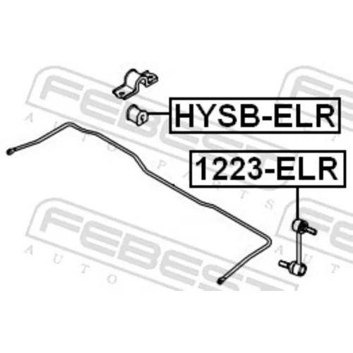 Uloženie priečneho stabilizátora HYSB-ELR /FEBEST/ - obr. 1
