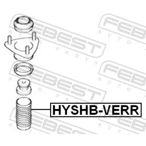 Ochranný kryt/manžeta tlmiča pérovania HYSHB-VERR /FEBEST/ - obr. 1