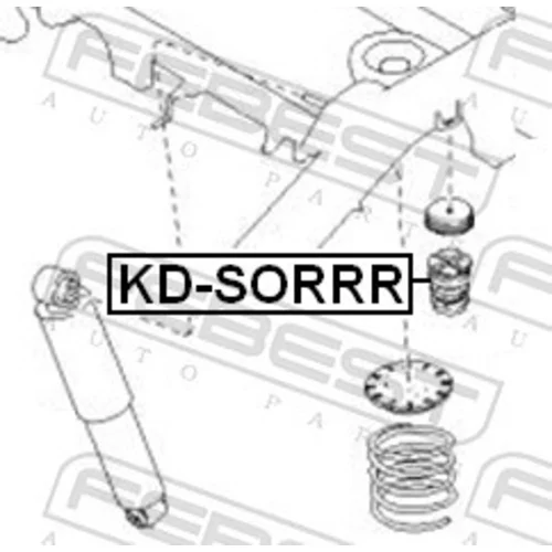 Doraz odpruženia KD-SORRR /FEBEST/ - obr. 1