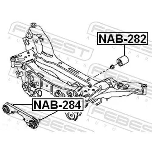 Uloženie, diferenciál NAB-282 /FEBEST/ - obr. 1