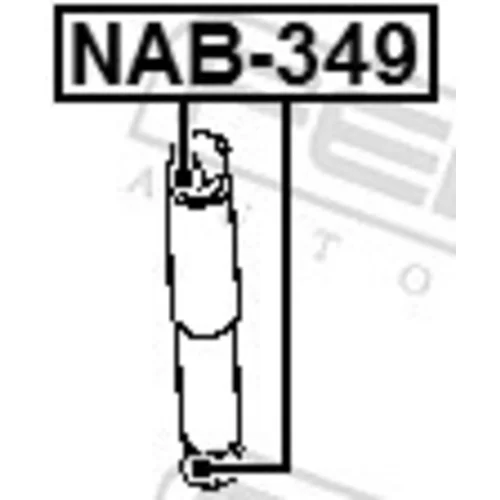 Puzdro, tlmič NAB-349 /FEBEST/ - obr. 1
