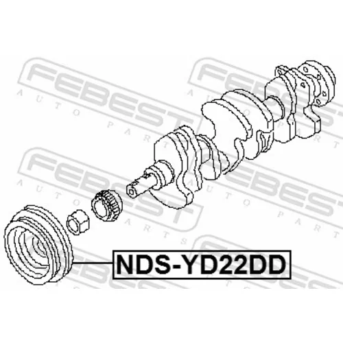 Remenica kľukového hriadeľa NDS-YD22DD /FEBEST/ - obr. 1