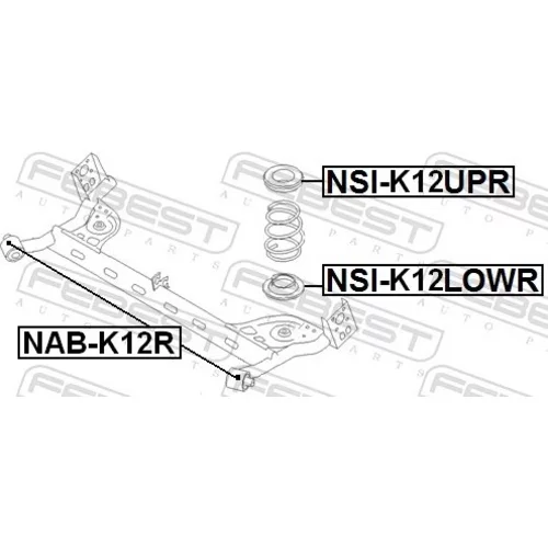 Tanier pružiny NSI-K12LOWR /FEBEST/ - obr. 1