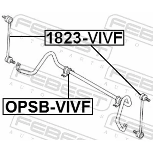 Uloženie priečneho stabilizátora OPSB-VIVF /FEBEST/ - obr. 1