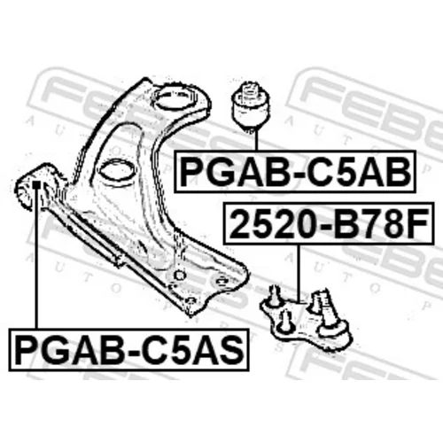 Uloženie riadenia PGAB-C5AS /FEBEST/ - obr. 1