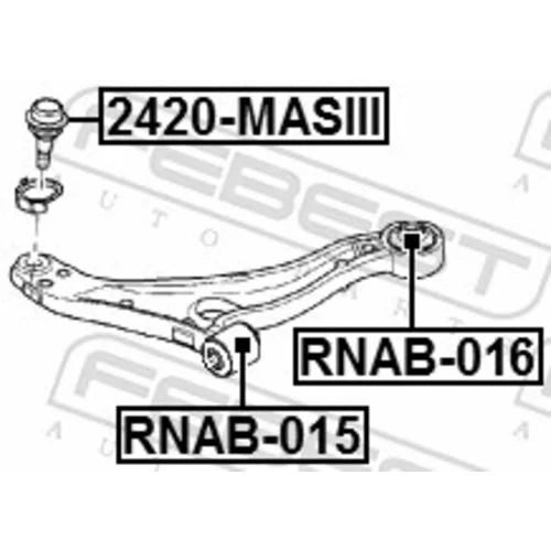 Uloženie riadenia RNAB-016 /FEBEST/ - obr. 1