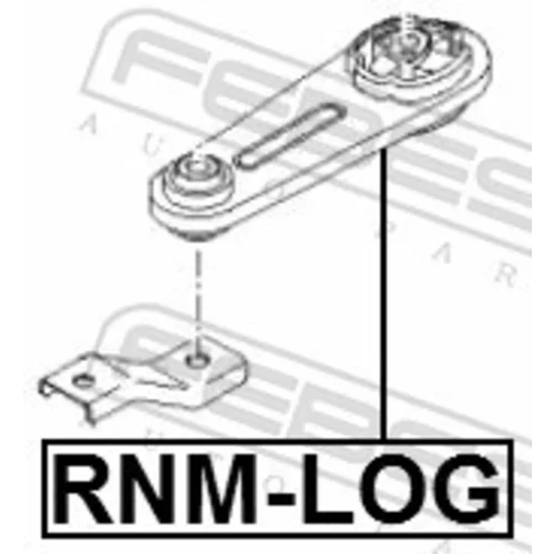Uloženie motora RNM-LOG /FEBEST/ - obr. 1