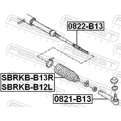 Manžeta riadenia SBRKB-B12L /FEBEST/ - obr. 1