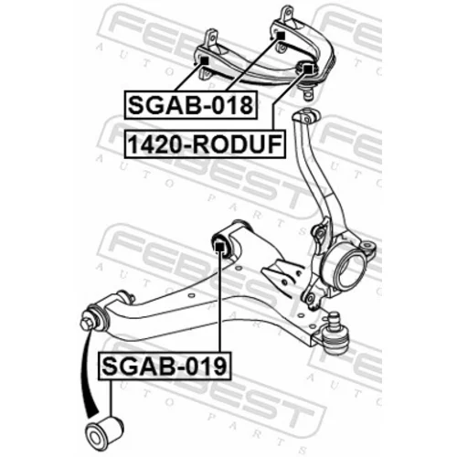 Uloženie riadenia SGAB-019 /FEBEST/ - obr. 1
