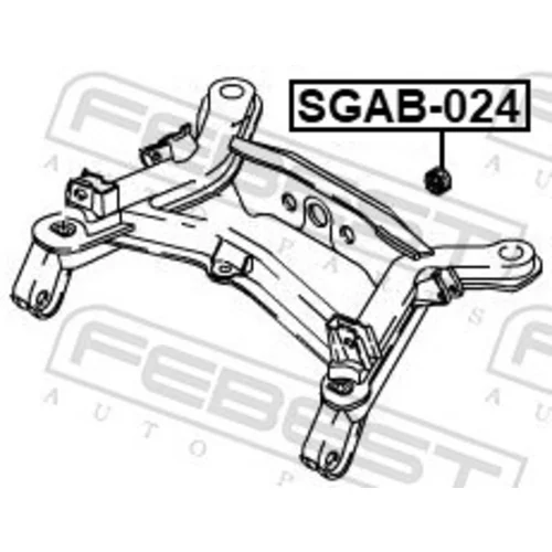 Uloženie, diferenciál SGAB-024 /FEBEST/ - obr. 1